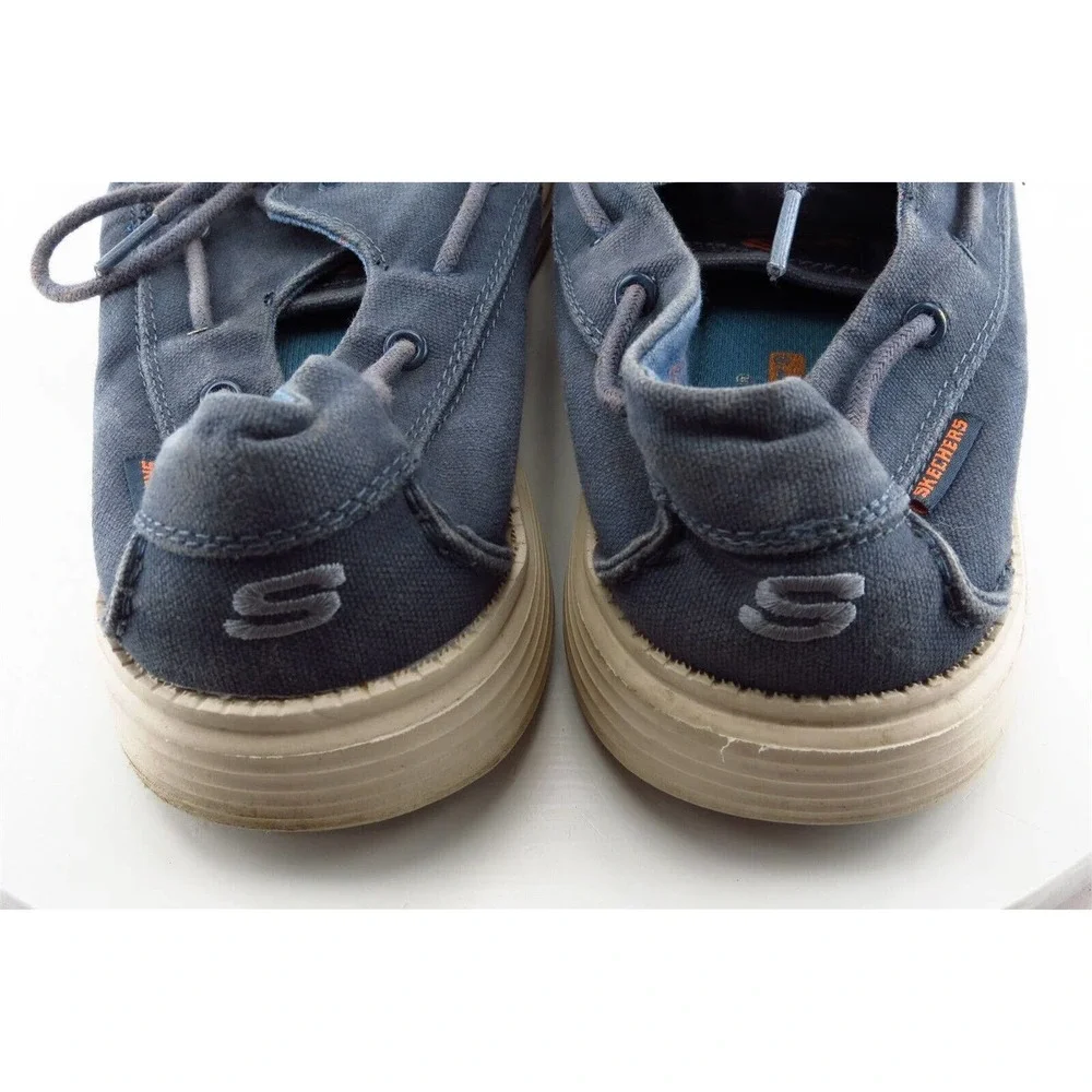 Skechers Fashion‎ Sneakers Blue Fabric Men Shoes Size 11 Medium